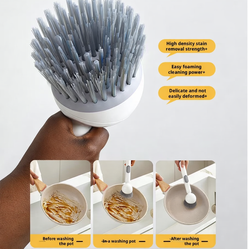 Dish Brush -6-in-1 Dish Brush with Detergent Dispenser