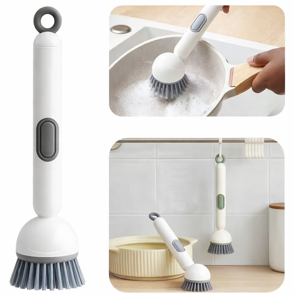Dish Brush -6-in-1 Dish Brush with Detergent Dispenser